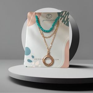 NWT GEMMA SIMONE LAYERD NECKLACE!